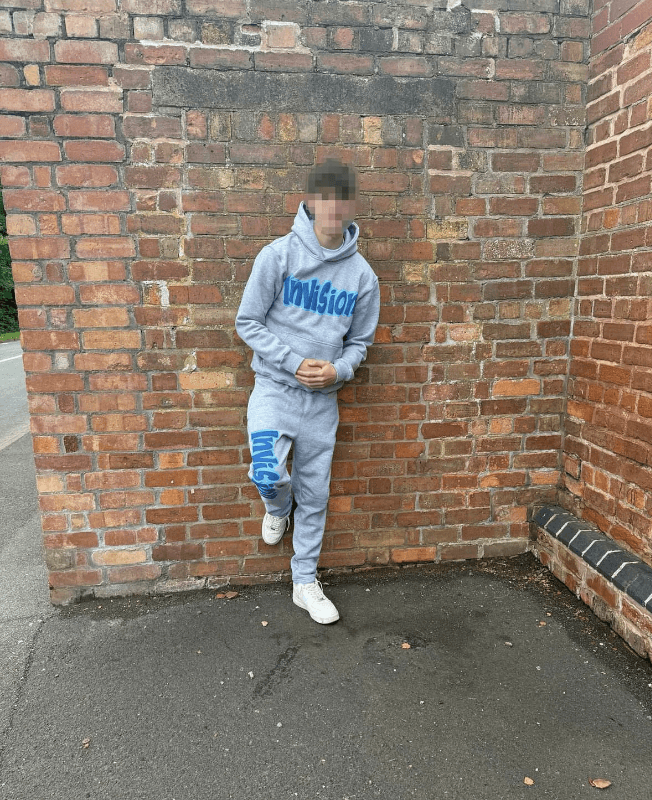 Two Tone Blue Grey Tracksuit alternate view